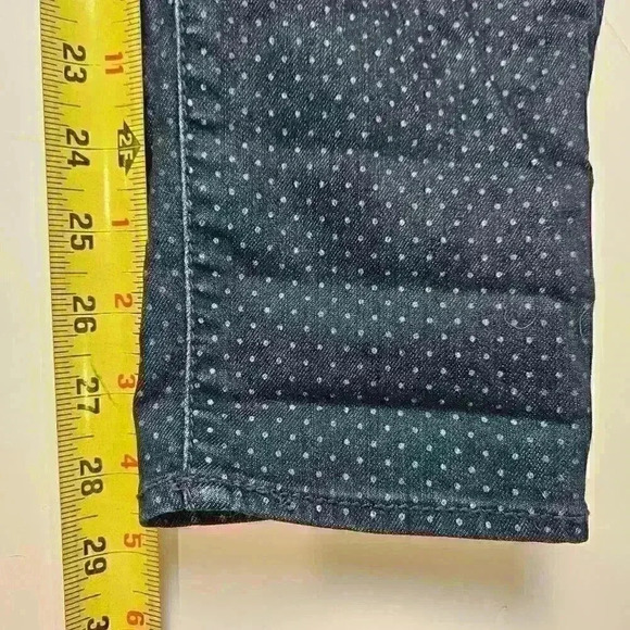 Silver Jeans Womens 30x29 Suki Super Skinny  Blue Polka Dot Stretch - Picture 8 of 8